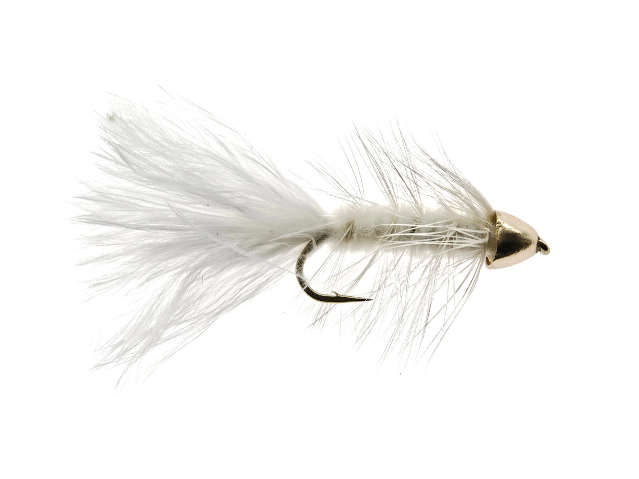 Wooly Bugger Mit Conehead Weiss/Gold