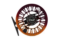 Marlo Mla² Fliegenrolle Schwarz/Orange-Dark Purple